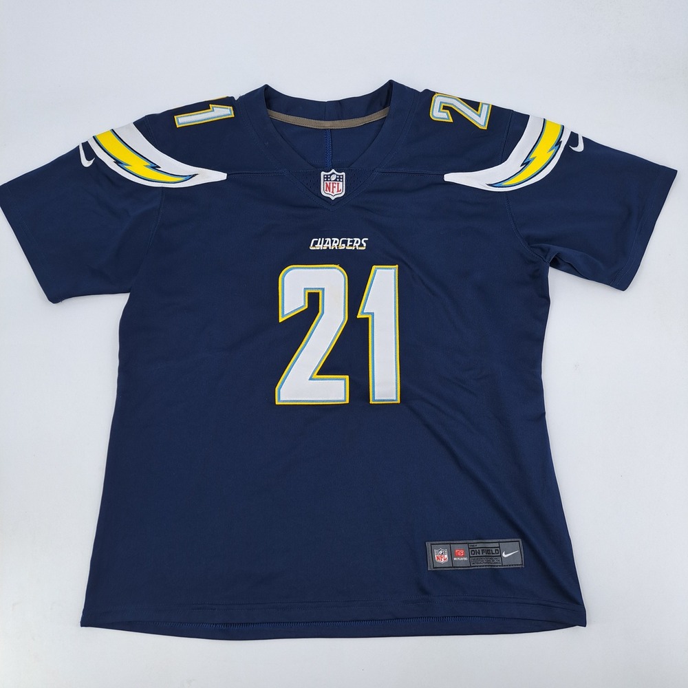 Nike San Diego Chargers Jersey Men 2XL LaDainian Tomlinson 21 Navy Blue Stitched